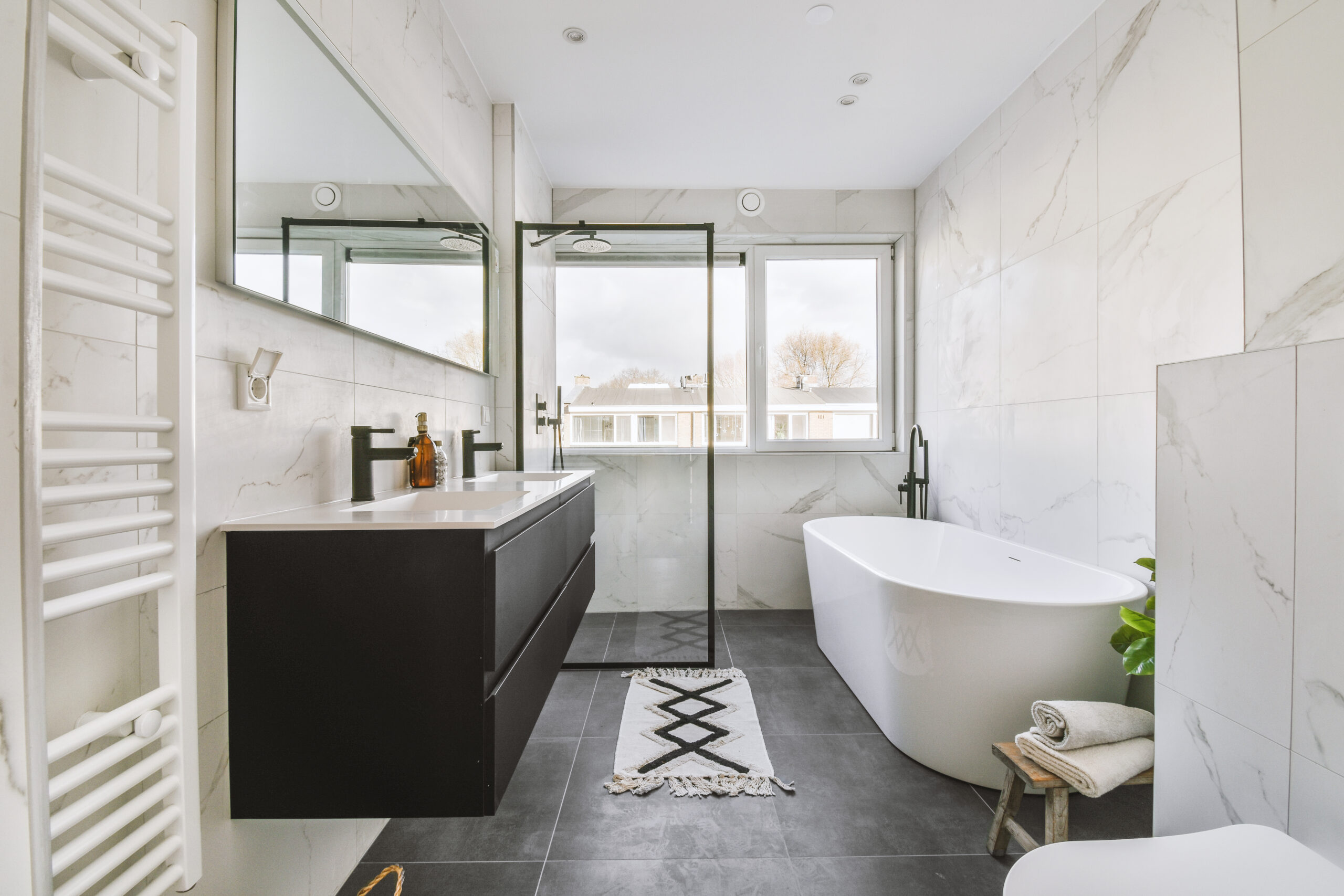 modern bathroom with bathtub shower next to the w 2025 02 10 09 55 45 utc scaled