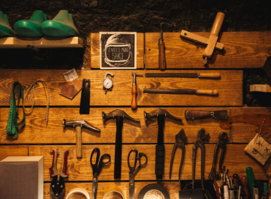 ynstruments on wooden wall at footwear workshop 2025 02 15 18 40 55 utc scaled e1761690778897